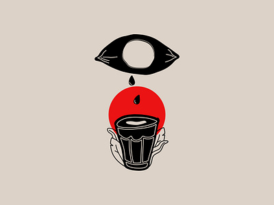 Chaayangal drop eye illustration illustrator tea