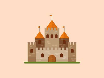 Castle app design icon illustration ui ui design vector web web design website