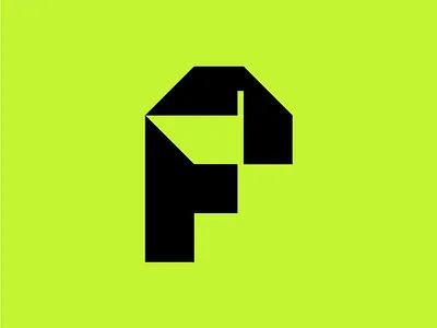 F - Flag branding design fatihkovac flag flat logo mark visual