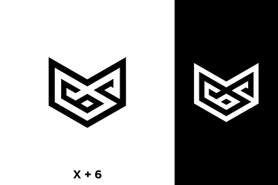 X6 logo app branding design icon illustration lettering logo minimalist sketch template web