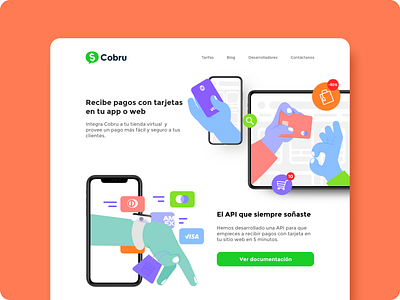 Cobru - Website for developers api app branding cobru developers digital art fintech fintech app flat illustration ui vector vector art web web app web design webdesign webdevelopment website