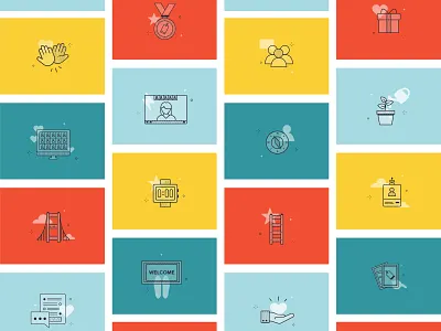 Lessonly Blog Illustrations blog blog image design illustration lessonly vector website website design