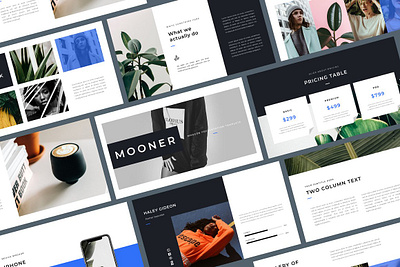 Mooner - Keynote Template agency art branding concept design development keynote keynote design keynote presentation keynote template keynote templates minimal modern simple template template design templates web design web development website