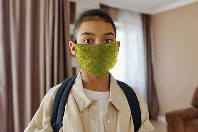 Little Girl Wearing a Face Mask [Free PSD Mockup] download face mask free free download free mockup free psd freebie girl little girl mask mock up mockup mockup psd mockups psd