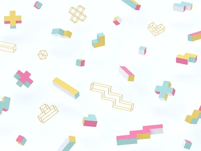 Is this... Tetris? 3d 3d art 3dmodeling cinema 4d composition memphis design memphis style redshift render