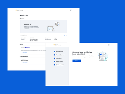 Proposal Tool - Client dashboard app design desktop app desktop design desktop ui illustrations typography ui ux visual design web