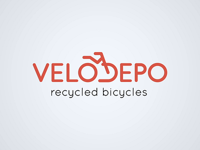 VeloDepo Logo bike shop branding cycling latvia logo logo design logotype recycling bicycle vector