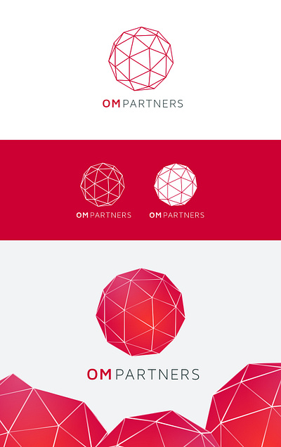 OM Partners Logo brand identity corporate ecommerce logo logo design