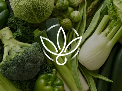 wintergreen brand branding brands design green identity leaf logo logotype minimalism monogram vegan vegan food