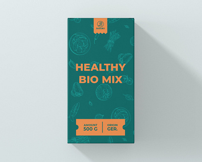 Package Design Healthy Bio Mix creative creativity design designer label label design minimal modern package package design packaging packaging design typography