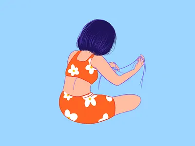 Quarantine Crafts blue boredom illustration procreate quarantine quote design self isolation