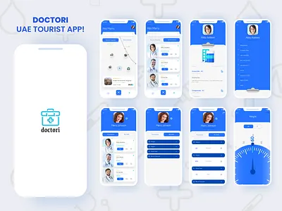 Doctori for UAE Tourist App doctori medical mobile app uidesign