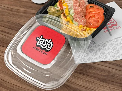 Tasty Urban Food - Salad Box bogota brand branding burger colombia delivery design fast food food graphic graphicleo illustration logo logotipo pizza typography venezuela