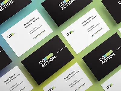 Coaction Brand brand brand design brand identity branding business card business card design business cards businesscard logo medical
