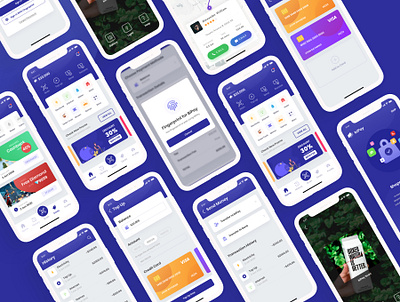 biPay - eWallet App UI Kit banking app digital finance digital wallet ui kit e wallet finance app financial fintech ui ui kit ux wallet app