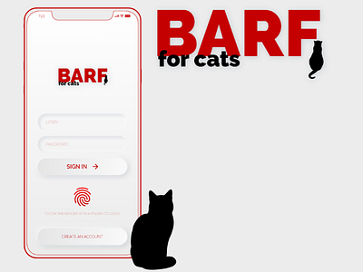 BARF for Cats App app app design cats design mobile ui ux