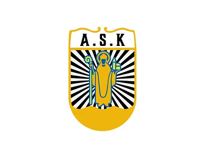 A.S.K Logo design badge branding design illustration illustrator lettering logo logo design retro badge vintage