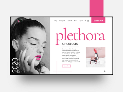 Quick Design colour concept dribbble ecommerce landing page landing page concept landing page design pink quick styling uidesign userinterface web concept web design