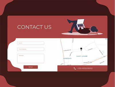 Daily UI 028 (Contact Page) contact page dailyui ui ux