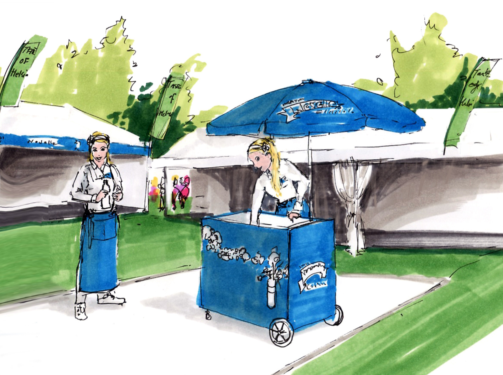 Example of Illustration for BtoB promotion