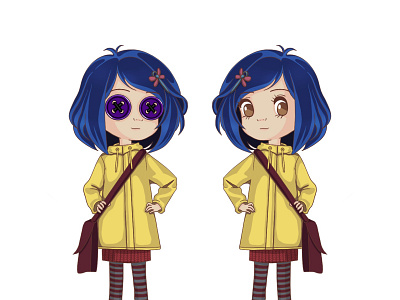 🧿Coraline🧿 art character design coraline cute illustration design illustration kids illustration photoshop procreate wacom