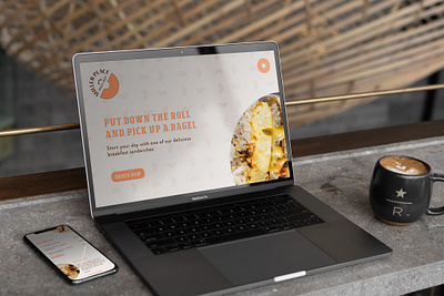 Miller Place Bagel & Deli (Student Project) app design illustrator mockup photography photoshop typogaphy ux ui web design