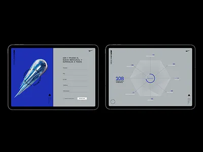 Marcurial App ipad art direction color palette graphic design ipad mercurial nike ui ux ui design user interface visual design
