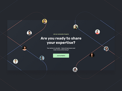 Embark.live - Join our Community advice customer dark design entrepreneur entrepreneurship expert icons landing landing page minimal modern profile rubik theme waitlist