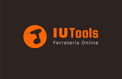 IU Tools brand brown iu logo logotype machine minimal orange tools trupper uidesign