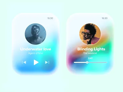Apple watch music player apple apple watch clean minimal music player trend uidesign uikit watch widget