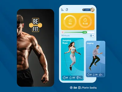 Fitness App UI Design fitness app uidesign uxdesign