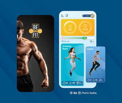 Fitness App UI Design fitness app uidesign uxdesign