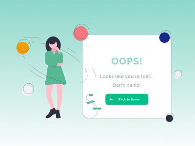 404 Page - Daily UI Challenge #008 404 error 404page dailyui dailyui 008 design notfound ui undraw uxdesign web