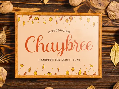 Chaybree - Handwritten Font alternates calligraphy casual classy elegant feminime handdrawn handlettering handwritten ligature logotype modern script stylish whimsical