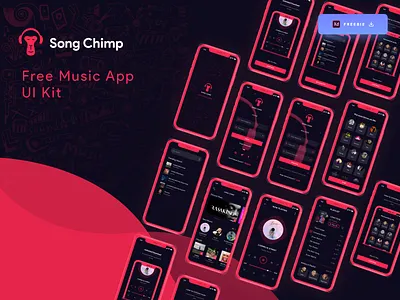 Daily UI Challenge 087/100 - Song Chimp Music App - (Freebie) 100uichallenge adobe xd ankur tripathi app design clean app design daily 100 challenge dailychallenge dailyui dailyuichallenge free download freebie login ui music app music app design music player music player ui playlist ui search ui ui ux uidesign