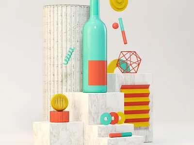 Visuals for Black Friday 3d art 3d artist abstract art cinema4d illustration maxon modeling vray white