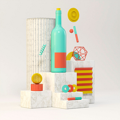 Visuals for Black Friday 3d art 3d artist abstract art cinema4d illustration maxon modeling vray white