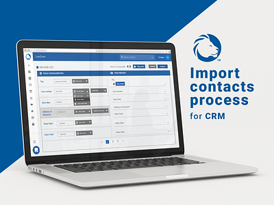 Import Contact Process - Lion Desk CRM branding contact contacts crm crm portal crm software form forms home sales lion desk retail retailers ui user experience ux web web design webdesign website website design