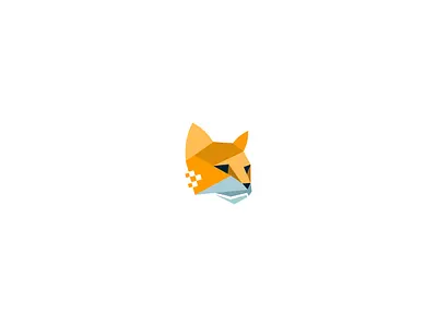 Cat's Head Pixel Logo brand branding cat design graphic head logo logodesign pet pixel