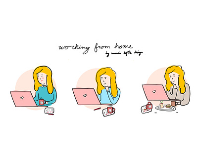 Working From Home illustration