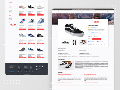 Ecommerce product page & product detail page bootstrap ecommerce ecommerce design ecommerce shop product detail product page shoes shop