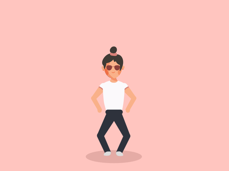 Jumping Buns after effects beginner designer gif illustration illustrator jump self portrait vector