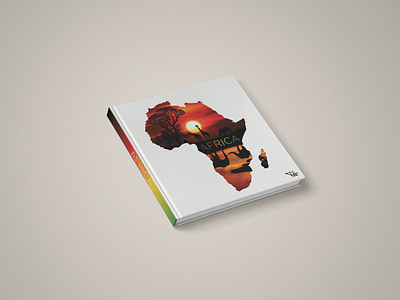 Book about Africa africa animal animation app book book cover branding color illustration illustrator logo minimalist typography vector