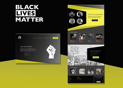 Daily UI 003 BLM blacklivesmatter daily challange daily ui dailyui 003 dailyuichallenge design ui ux ux design web website