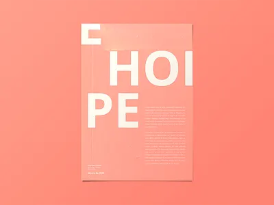 Hope cartaz design graphic design henriqdesigner