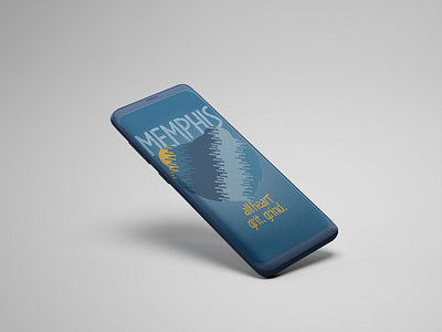 Grizz Phone Mockup design flat illustration typography web