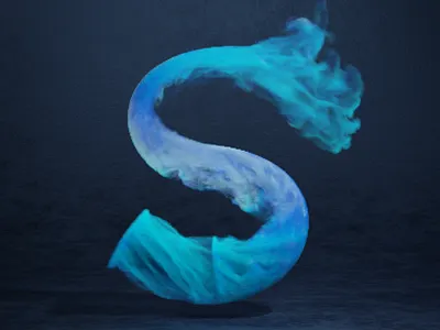 S - 36 Days of Type 2020 36 days of type 3d abstract blender design geometry procedural type type art