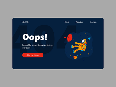 404 Page 404 error app design error message illustration ui ux xd