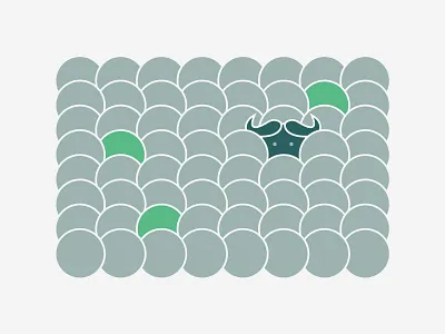 hidden buffalo animal animal illustration buffalo illustration illustrator minimal minimalism theyearofox