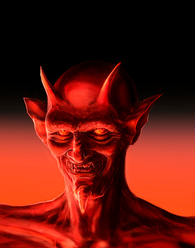 Diablo dark darkart demon devil diablo digital digitalart digitalpaint photoshop red